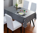 Black grid tablecloth 65*65cmWhite Table Cloth Waterproof Oil-Proof PVC Table Cover, Heavy Duty Easy Clean Wipeable Tablecloth