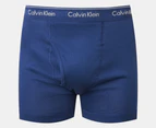 Calvin Klein Men's 100% Cotton Boxer Briefs 3-Pack - Dark Blue/Blue/Light Blue