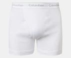 Calvin Klein Men's 100% Cotton Boxer Briefs 3-Pack - Black/Grey/White