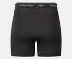 Calvin Klein Men's 100% Cotton Boxer Briefs 3-Pack - Black