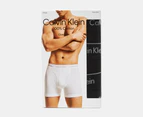 Calvin Klein Men's 100% Cotton Boxer Briefs 3-Pack - Black