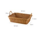 Large Woven Basket Toy Cosmetic Books Sundries Clothes Storage Box Case Snacks Container Rattan Laundry Basket Wicker