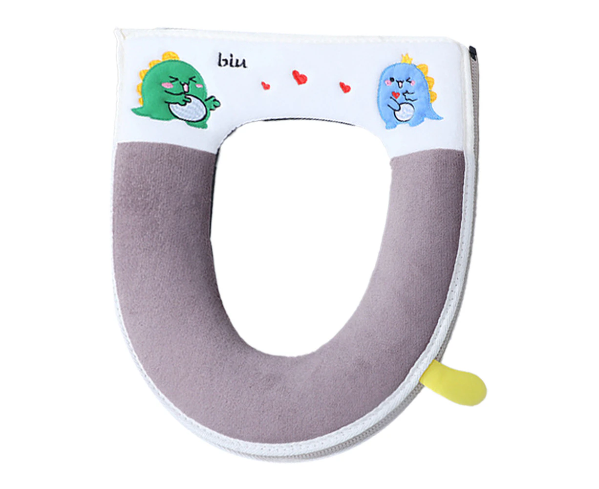 Cartoon toilet pad household toilet cover waterproof zipper universal toilet pad