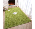 Soft Fluffy Area Rugs for Bedroom Kids Room Plush Shaggy Nursery Rug Furry Throw Carpets for Boys Girls -1.3 x 2 Feet Green Grass