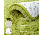 Soft Fluffy Area Rugs for Bedroom Kids Room Plush Shaggy Nursery Rug Furry Throw Carpets for Boys Girls -1.3 x 2 Feet Green Grass