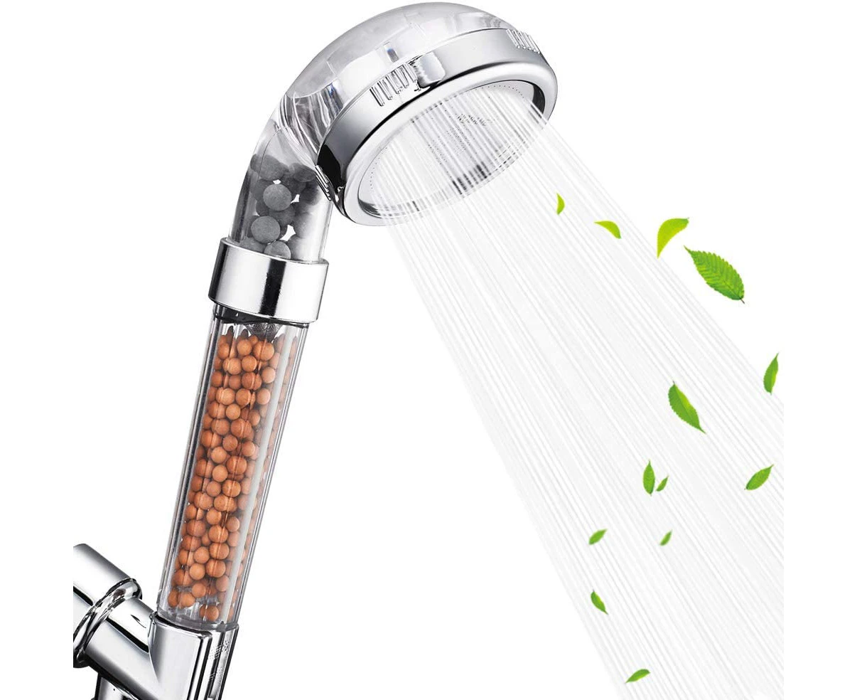 Shower Head, Filter Filtration High Pressure Water Saving 3 Mode Function Spray Handheld Showerheads