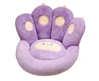 Cat paw cushion, couch cushion, office chair cushion, dining room cushion, bedroom cushion Purple Small