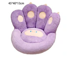 Cat paw cushion, couch cushion, office chair cushion, dining room cushion, bedroom cushion Purple Small