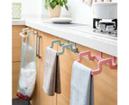 Sunshine Practical Kitchen Trash Garbage Bag Plastic Holder Cabinets Towel Rack Organizer-Beige