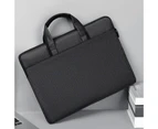 14 Inch Laptop Bag Ultra-thin Large Capacity Waterproof Notebook Computer Sleeve Handbag Briefcase Bag for Business - Black