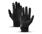 Touch Screen Lightweight Winter GlovesWarm Water Resistant Gloves for Walking,Riding,Cycling,Running and Driving,L