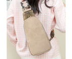 Waist Bag Women'S Fashion And Leisure, Good Match With Large-Capacity Ladies Chest Bag,White