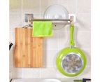 Sunshine Kitchen Multifunctional Towel Cabinet Rack Hanger Bathroom Double Pole Holder-Green