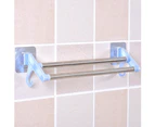 Sunshine Kitchen Multifunctional Towel Cabinet Rack Hanger Bathroom Double Pole Holder-Green