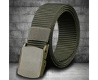 Belt Adjustable Exquisite Buckle Men Lightweight All Match Waist Belt for Daily Wear - Dark Gray