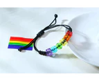Various Style Braided Macrame Bracelet Bulk Rainbow Accessory Wristband Handmade Jewelry for Men Women