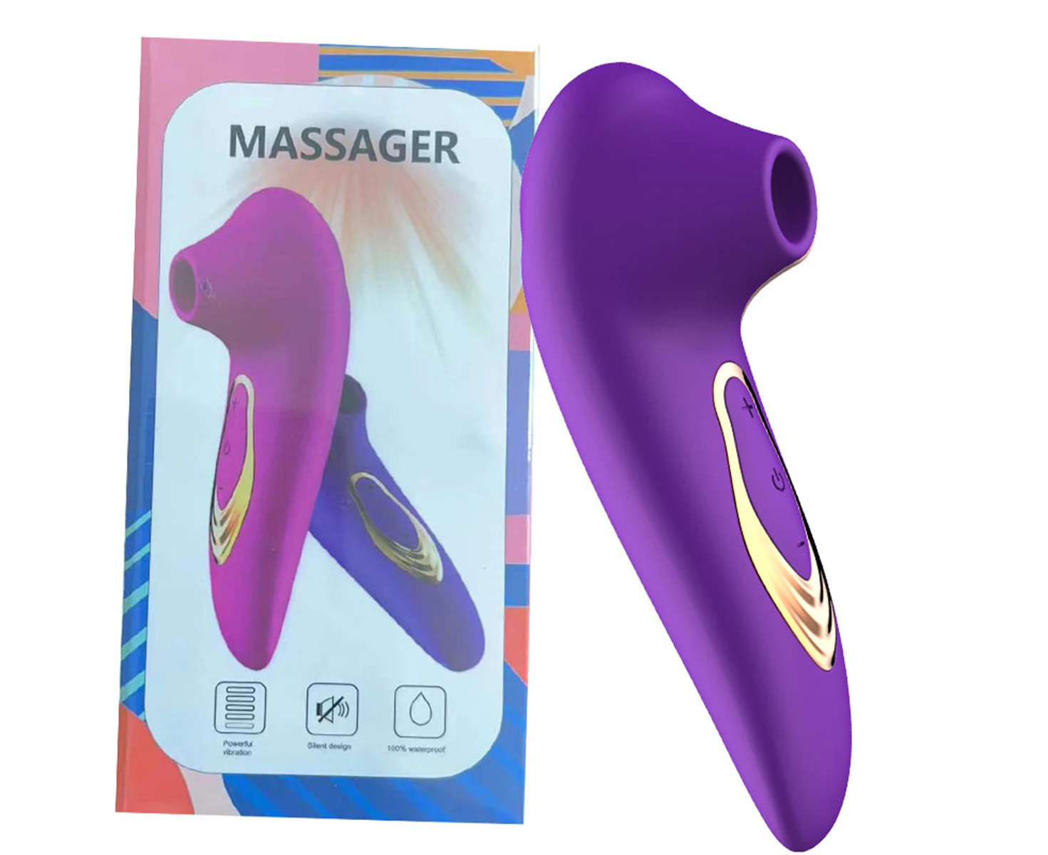 Miraco Sucking Vibrator 5 Speed Oral Nipple Sucker Clitoral Stimulator Purple