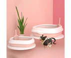 Semi-closed Detachable Anti-splash Pet Cats Sand Litter Box Toilet with Scoop-S 2#