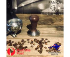 Coffee Tamper 51mm Stainless Steel Natural Wood Handle - Located In Australia. - Mj8i22