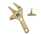 Multifunctional Short Handle Large Opening Adjustable Wrench, Style: Golden Bathroom