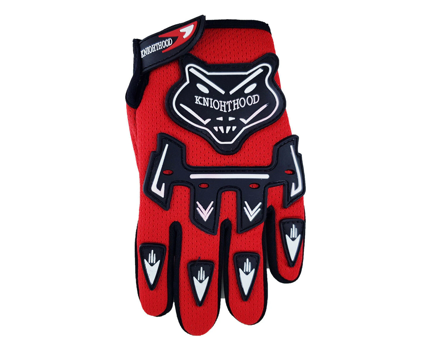 Kids Bike Gloves Motocross BMX MTB - Red