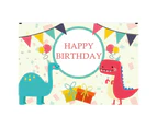 ricm Exquisite Wide Application Backdrop Lightweight 3D Dinosaur Birthday Background Screen for Party -9#