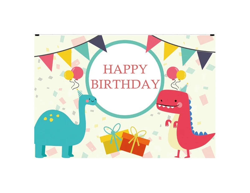 ricm Exquisite Wide Application Backdrop Lightweight 3D Dinosaur Birthday Background Screen for Party -9#