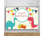 ricm Exquisite Wide Application Backdrop Lightweight 3D Dinosaur Birthday Background Screen for Party -9#