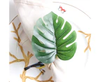 6Pcs/Set Napkin Buckle Delicate Wide Application PP Green Turtle Leaf Napkin Holders for Banquet-Green