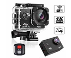 Ultra High Clarity 4K 1080P WiFi 16 Mega Sports Action Camera Waterproof DVR Camcorder Black