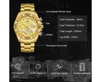 NAVIFORCE Men Military Sport Wrist Watch Gold Quartz Steel Waterproof Watches Multifunction Male Clock Watches Relogio Masculino