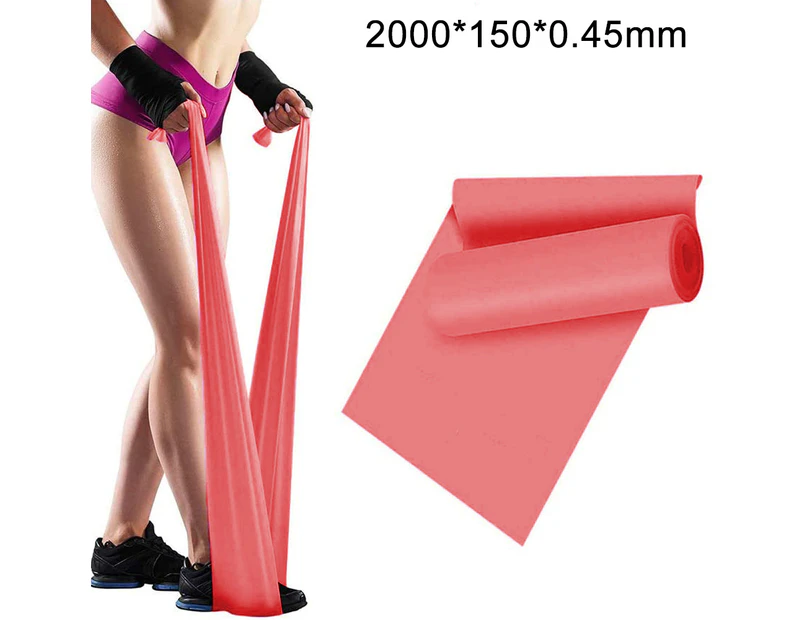 Resistance Band Sets,Upgrade 2000mm Stretching Exercise Fitness Band None Smell Elastic Bands Yoga Gym Body Exercising Straps