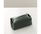 Leather Tissue Box Cover, Facial Tissue Box,Premium Rectangular Tissue Box Holder,Stylish Decorations for Carn -green
