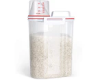 Baking Measuring Cup 1pcs Japanese Multigrain JarRice Storage Bin Cereal Containers Dispenser with BPA Free Plastic