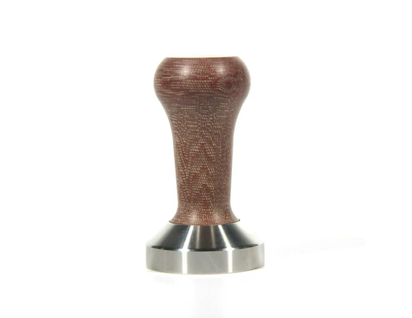 Coffee Tamper 58mm Stainless Steel Natural Wood Handle - Located In Australia. - Mj8i22