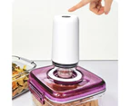 1 Set Vacuum Pump Reusable Handheld Portable Food Preservation Vacuum Sealer Kitchen Tools -White