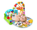 Play mat for babies, crawling blanket with play arch and foot piano, baby play blanket, baby bed, music activity gym