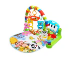 Play mat for babies, crawling blanket with play arch and foot piano, baby play blanket, baby bed, music activity gym