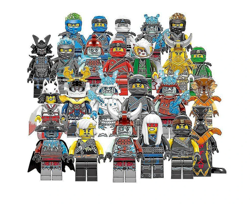 Set Of 24 Pcs Ninjago Mini Figures Kai Jay Sensei Wu Master Building Blocks Toys