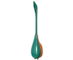 Toilet Brush and Holder Set, Bathroom Toilet Cleaning System, Wall Mounted Deep Cleaning Toilet Brush -green