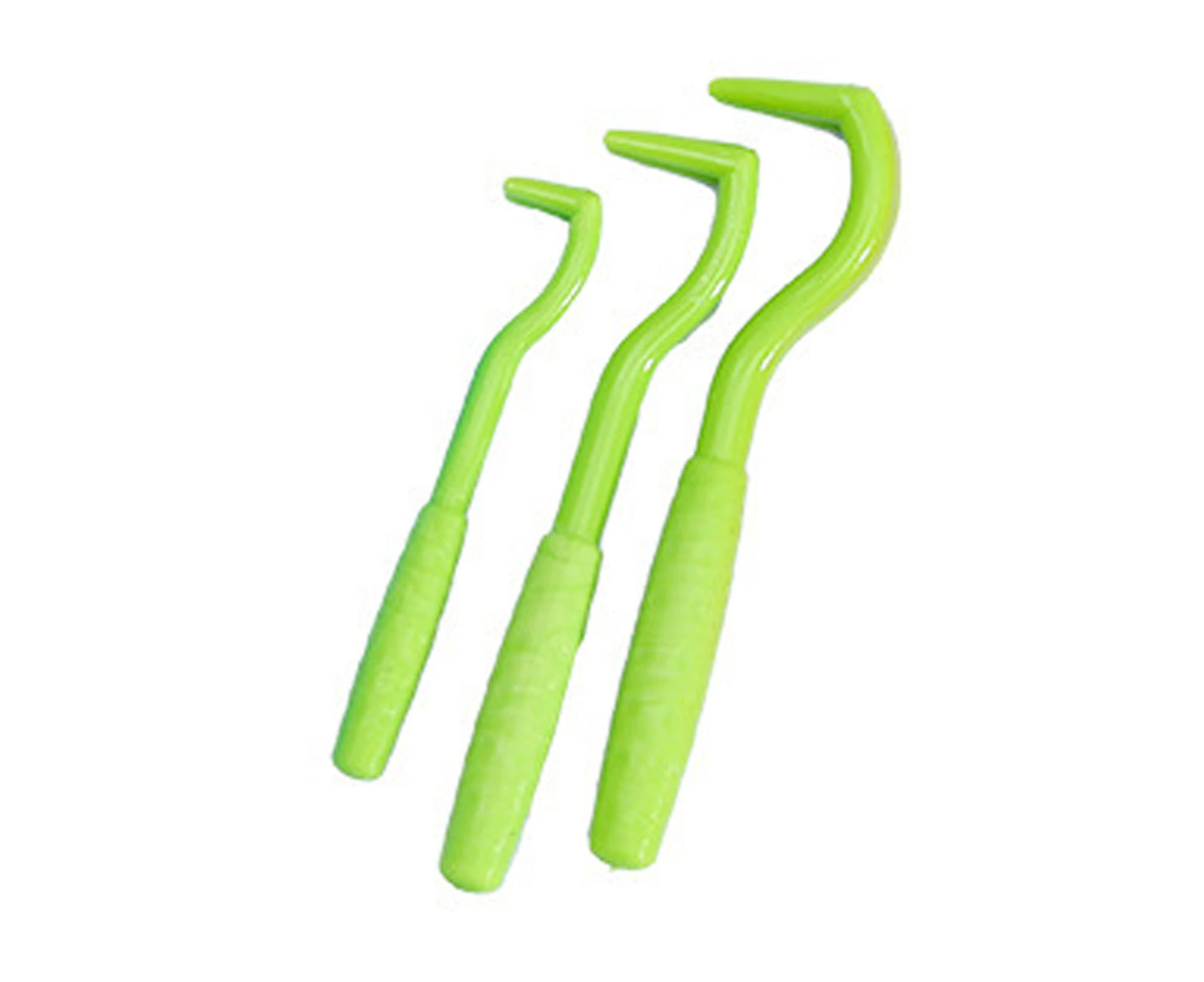 3Pcs Tick Removal Tool Painless Multifunctional Plastic Cat Dog Flea Tick Clip Pet Supplies-Green