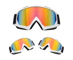 Outdoor Motorcycle Off-road Riding Skiing Glasses Windproof Protection Goggles Black+Red