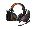 SY-G20 Wired Headphone Dynamic RGB Noise Reduction Over-Ear Computer Headphone with Microphone for E-sport Orange A