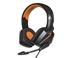 SY-G20 Wired Headphone Dynamic RGB Noise Reduction Over-Ear Computer Headphone with Microphone for E-sport Orange A