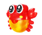 Crab Bubble Machine Musical Bubble Blower Maker Bath 7ful Light Music Baby Kid