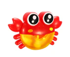 Crab Bubble Machine Musical Bubble Blower Maker Bath 7ful Light Music Baby Kid