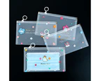 4Pcs/Set Portable Reusable Cartoon Face Cover Organizer Storage Bag with Zipper 1