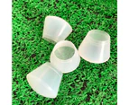 Tennis Racket Power Cap Transparent Shockproof Silicone Tennis Racket Grips Back Cover Energy Sleeve for Outdoor Sports -Clear