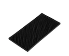 Pub Bar Service Runner Mat Drink Service Mat Cup Placemat Coaster 15x30cm Black