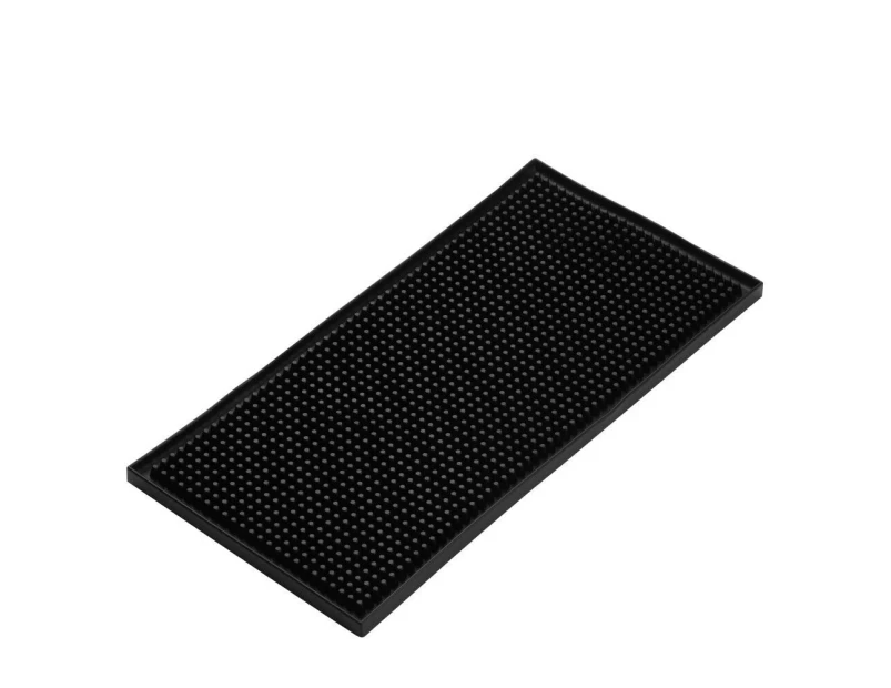 Pub Bar Service Runner Mat Drink Service Mat Cup Placemat Coaster 15x30cm Black